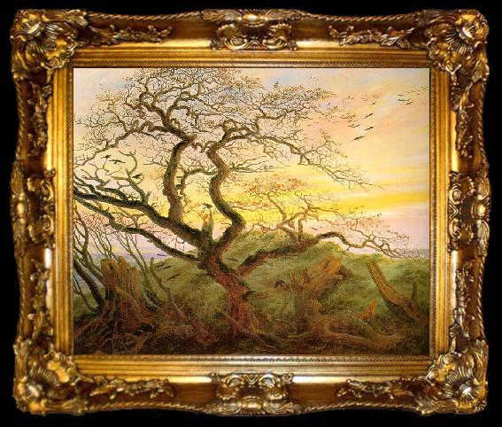 framed  Caspar David Friedrich The Tree of Crows, ta009-2